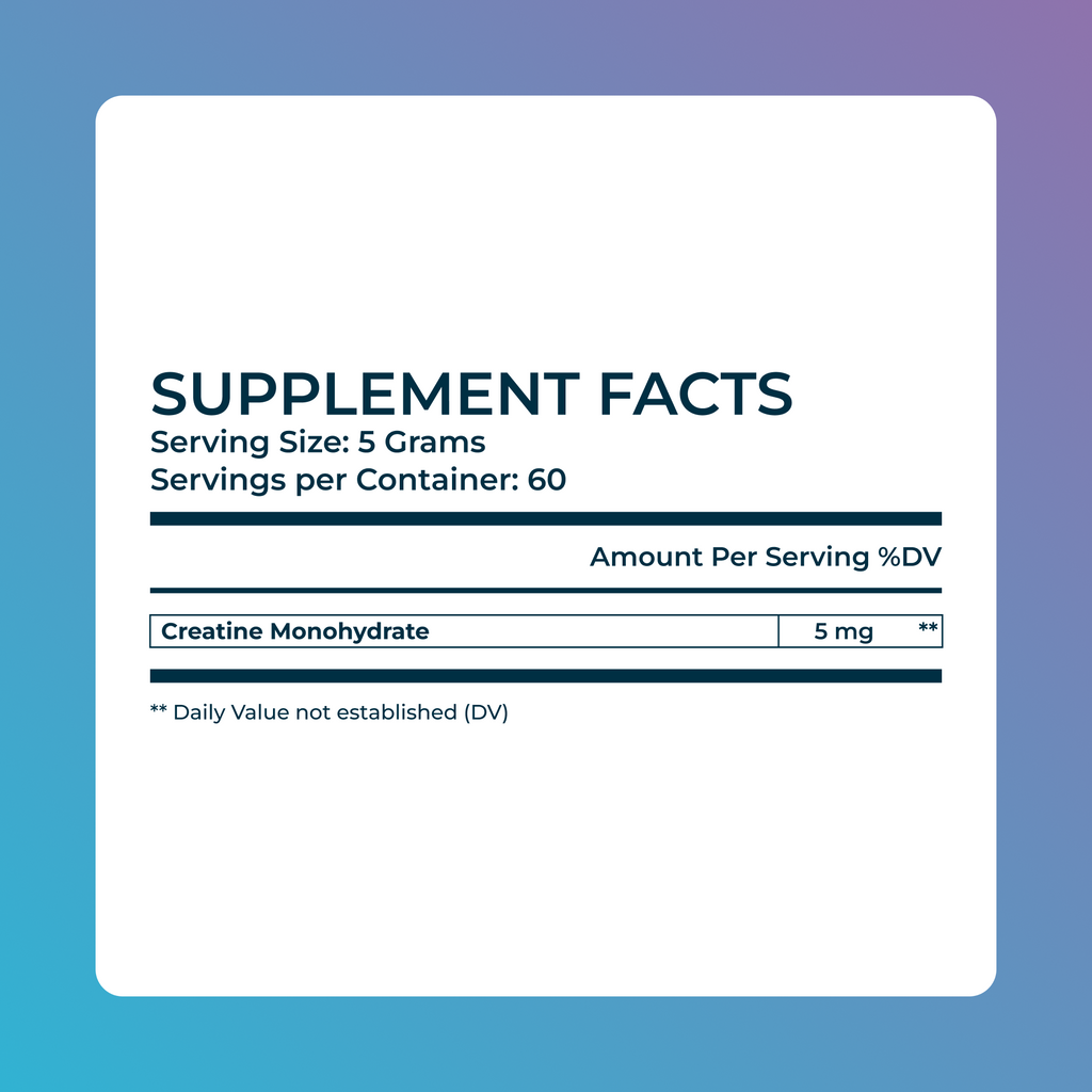 SENSIQ Clarity Micronized Creatine Monohydrate Powder - Unflavored