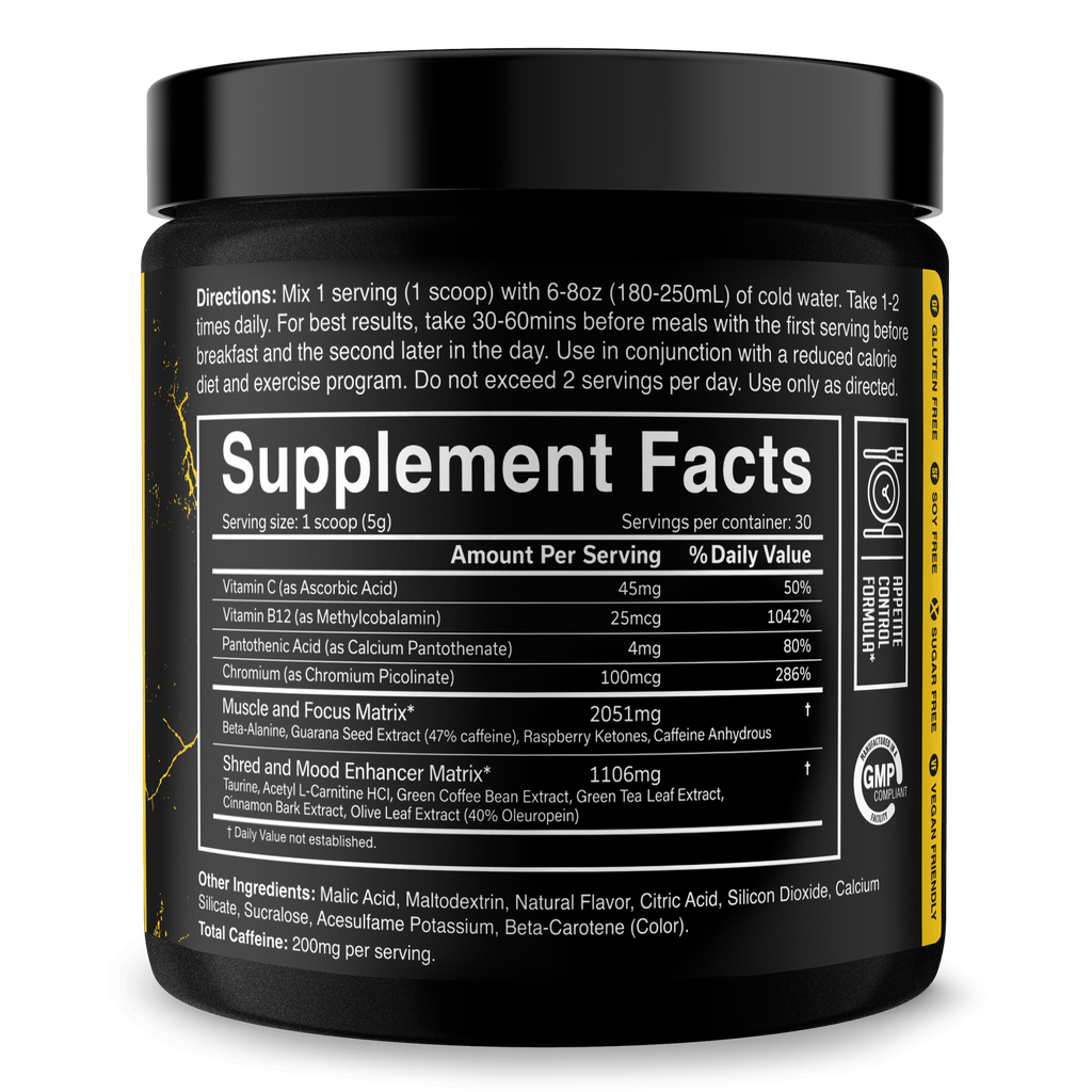 THE RIPPER! Fat Burner Powder - 11 Flavors