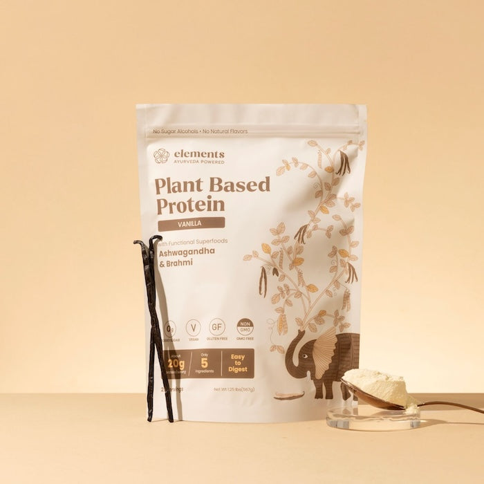 ELEMENTS Plant Based Protein Powder w/ Ashwagandha - Vanilla