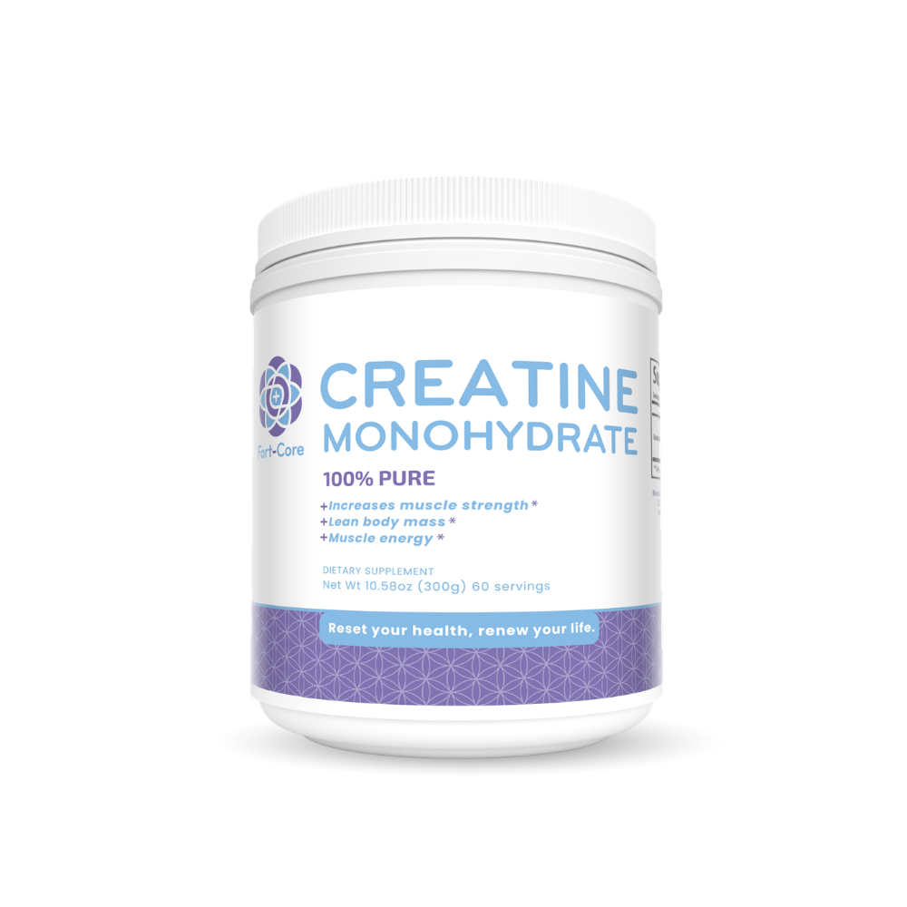 FORTCORE 100% Pure Creatine Monohydrate Powder - Unflavored