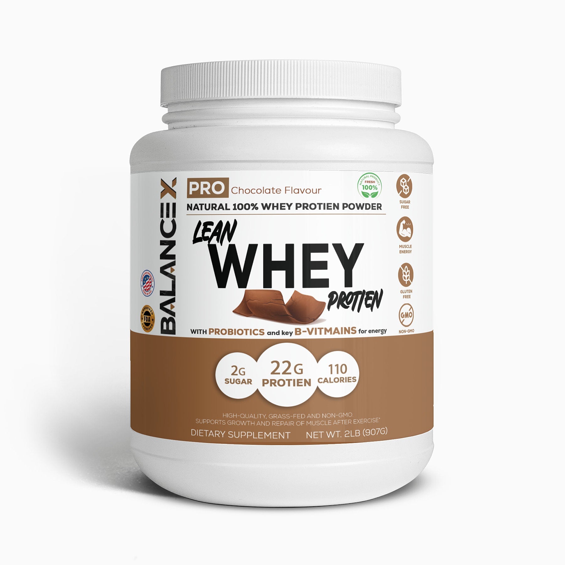 BALANCEX Natural Lean Whey Protein - Chocolate
