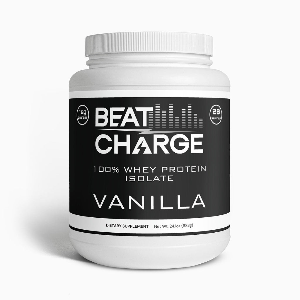 BEAT CHARGE 100% Whey Protein Isolate Powder - Vanilla