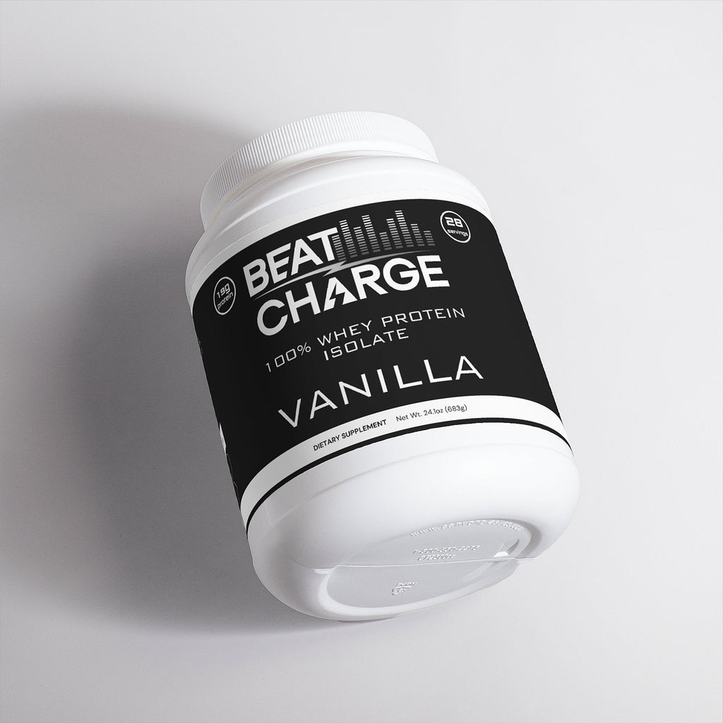 BEAT CHARGE 100% Whey Protein Isolate Powder - Vanilla