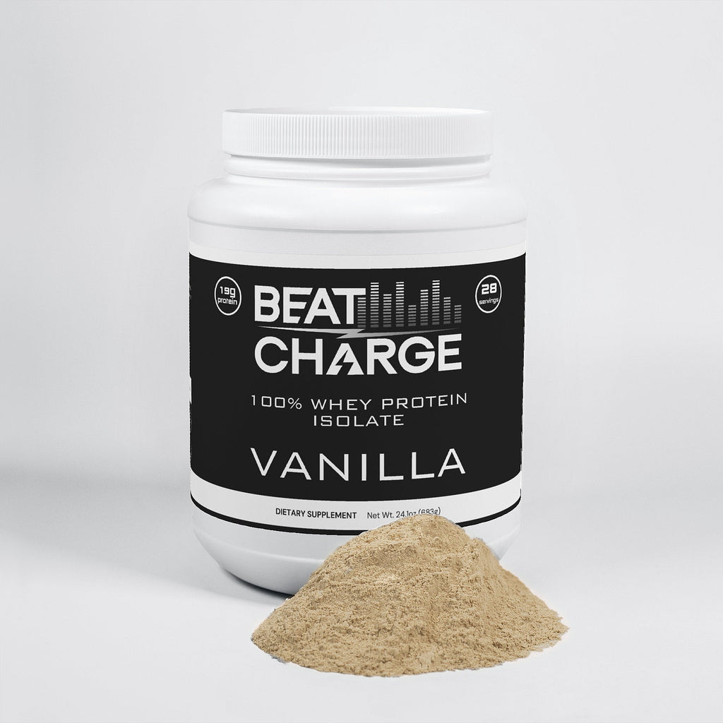 BEAT CHARGE 100% Whey Protein Isolate Powder - Vanilla