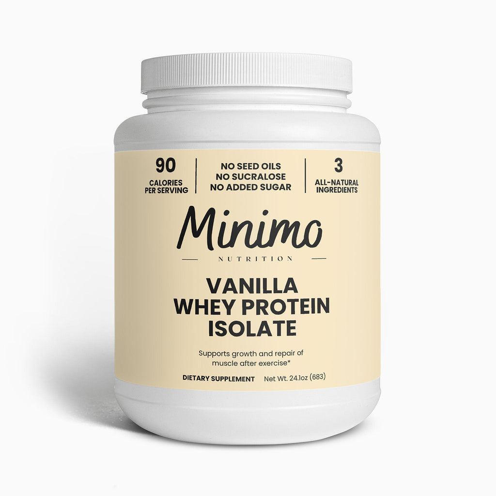 MINIMO Whey Protein Isolate Powder - Vanilla