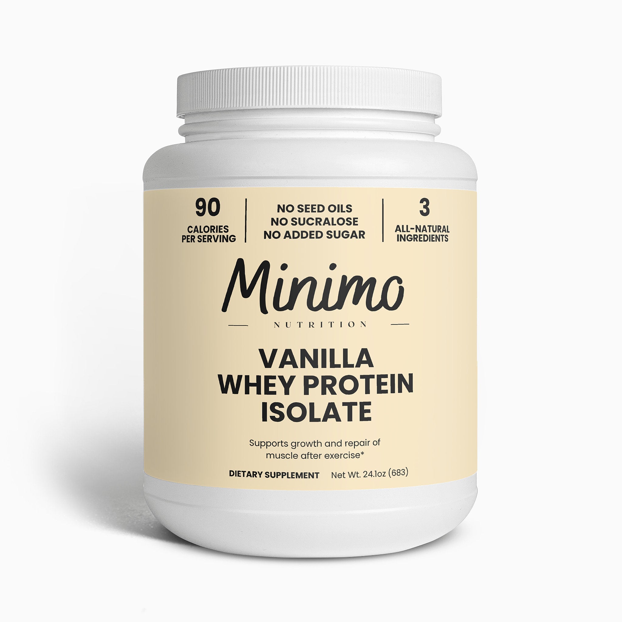 MINIMO Whey Protein Isolate Powder - Vanilla