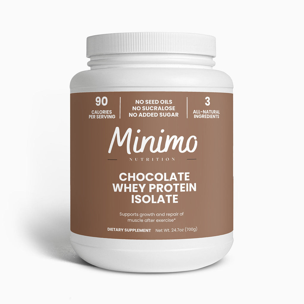 MINIMO Whey Protein Isolate Powder - Chocolate