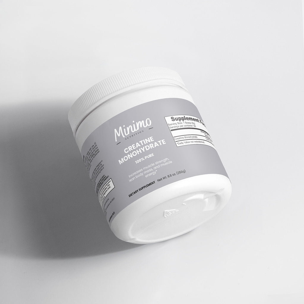 MINIMO 100% Pure Creatine Monohydrate Powder - Unflavored