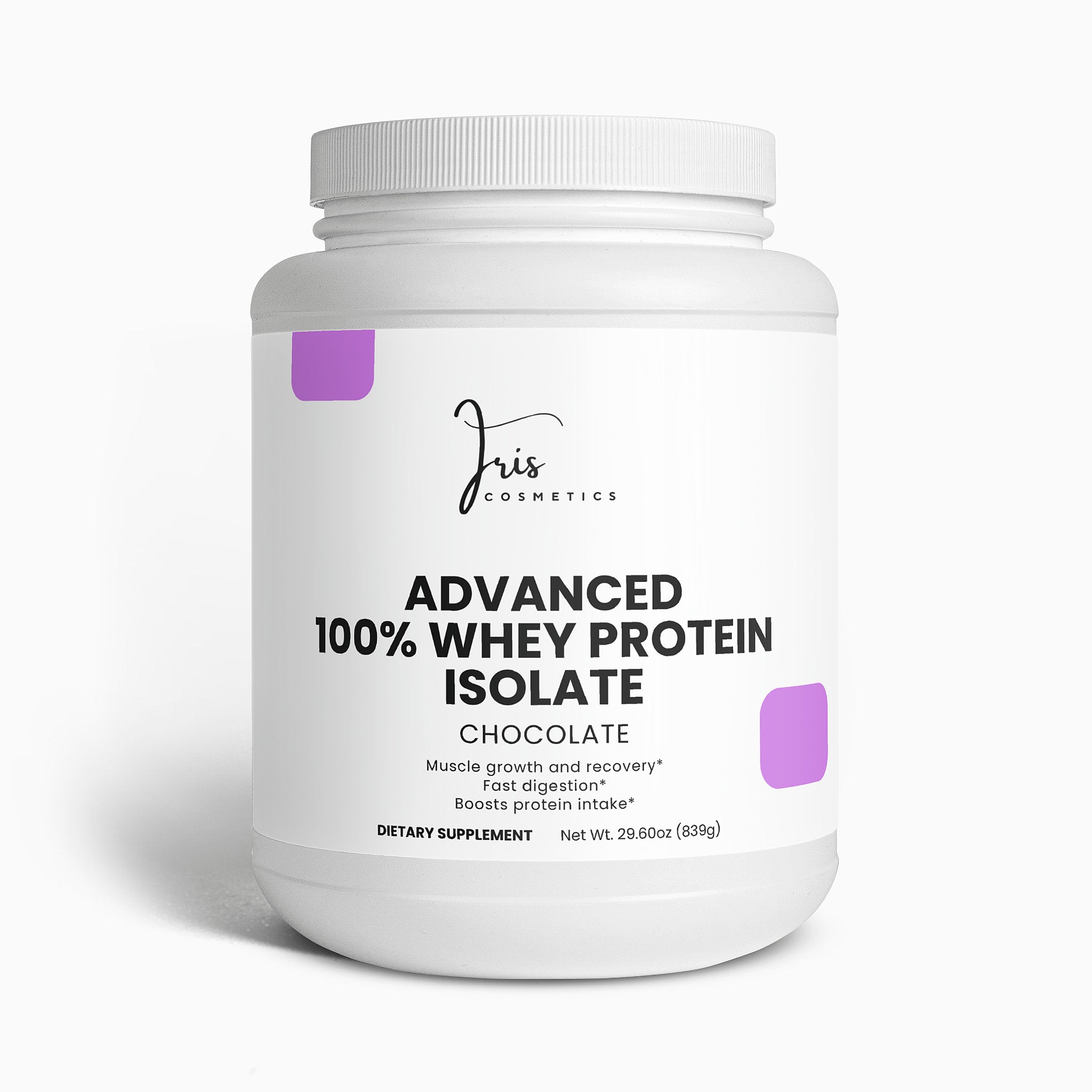 IRIS COSMETICS Advanced Whey Protein Isolate Powder - Chocolate