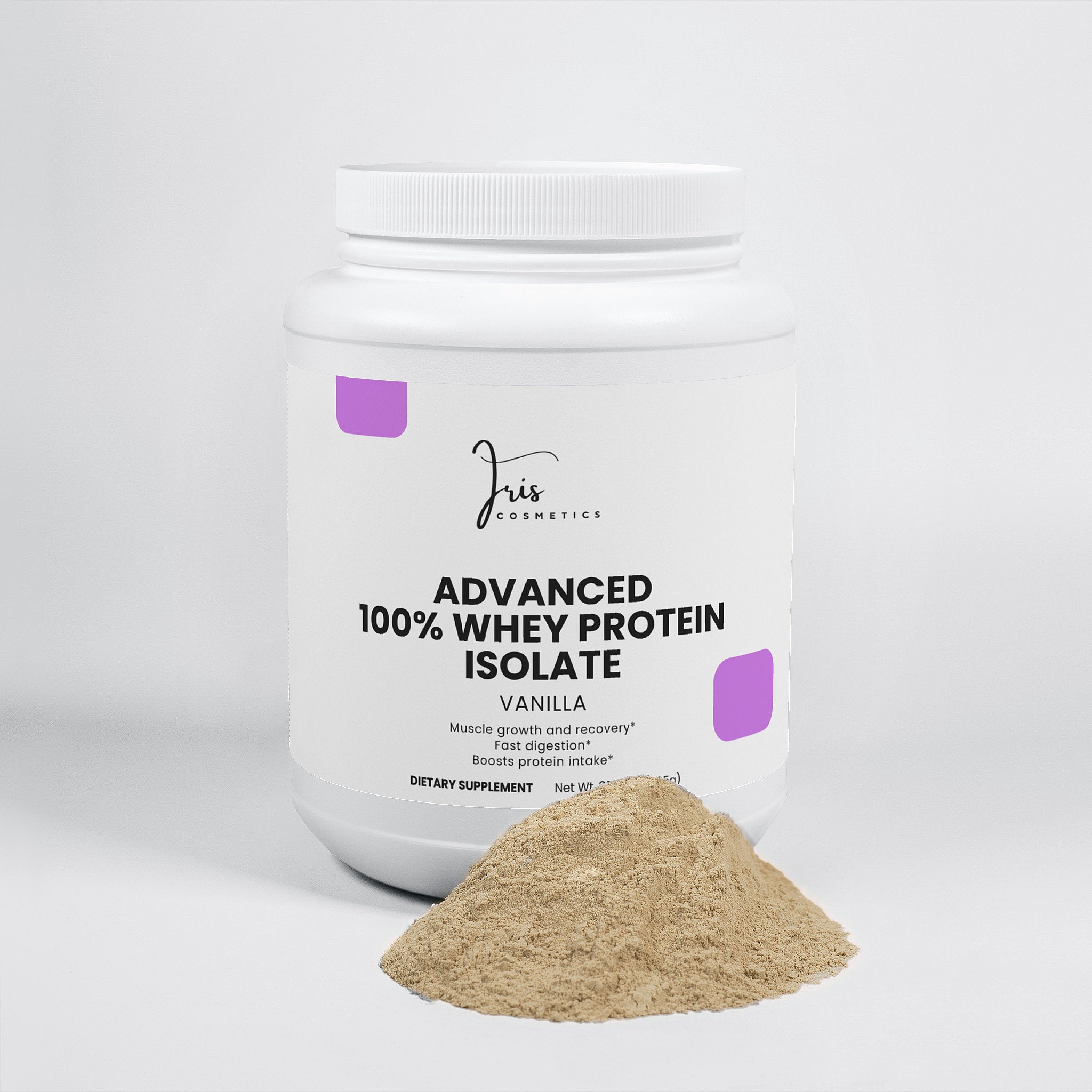 IRIS COSMETICS Advanced Whey Protein Isolate Powder - Vanilla