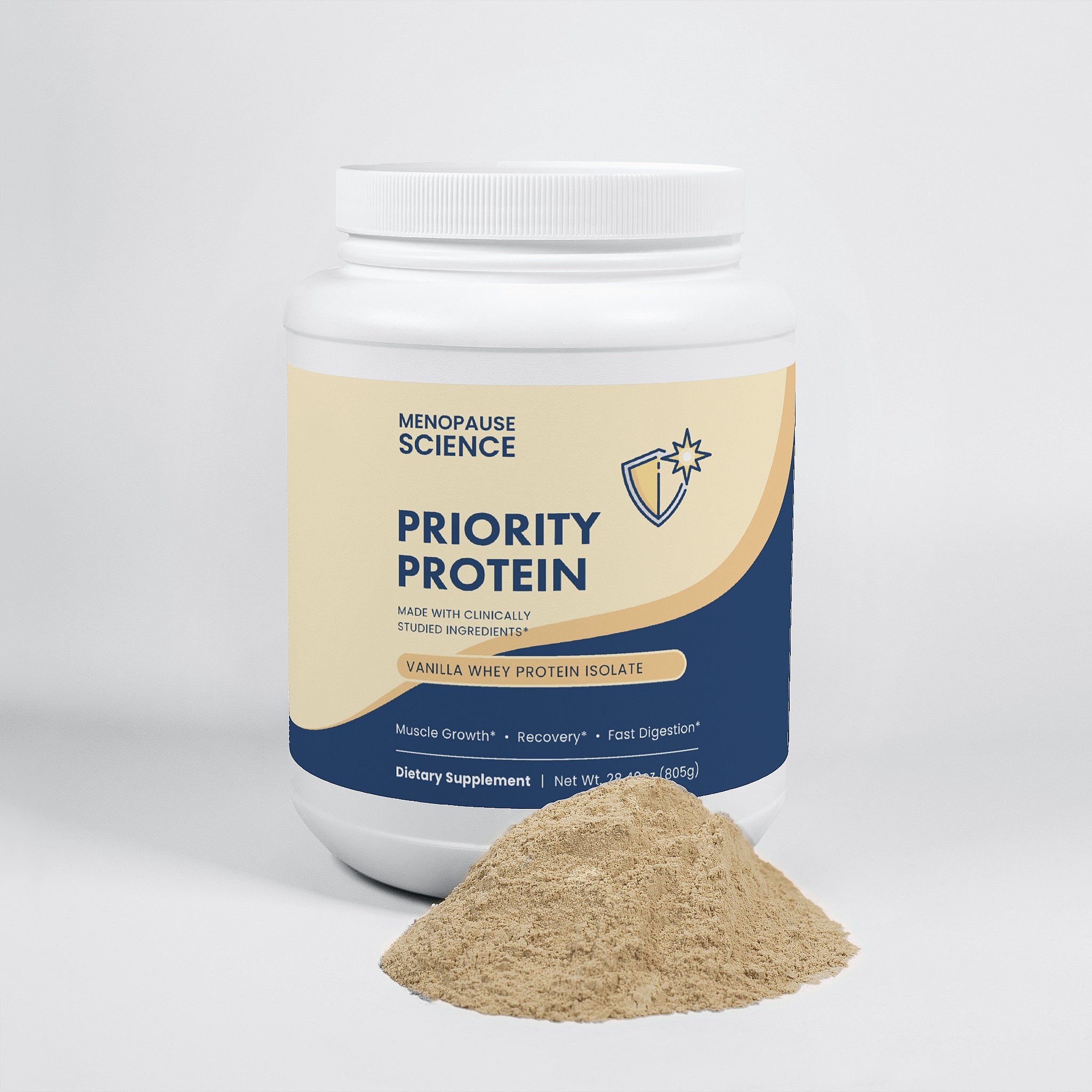 MENOPAUSE SCIENCE Priority Whey Protein Isolate Powder - Vanilla