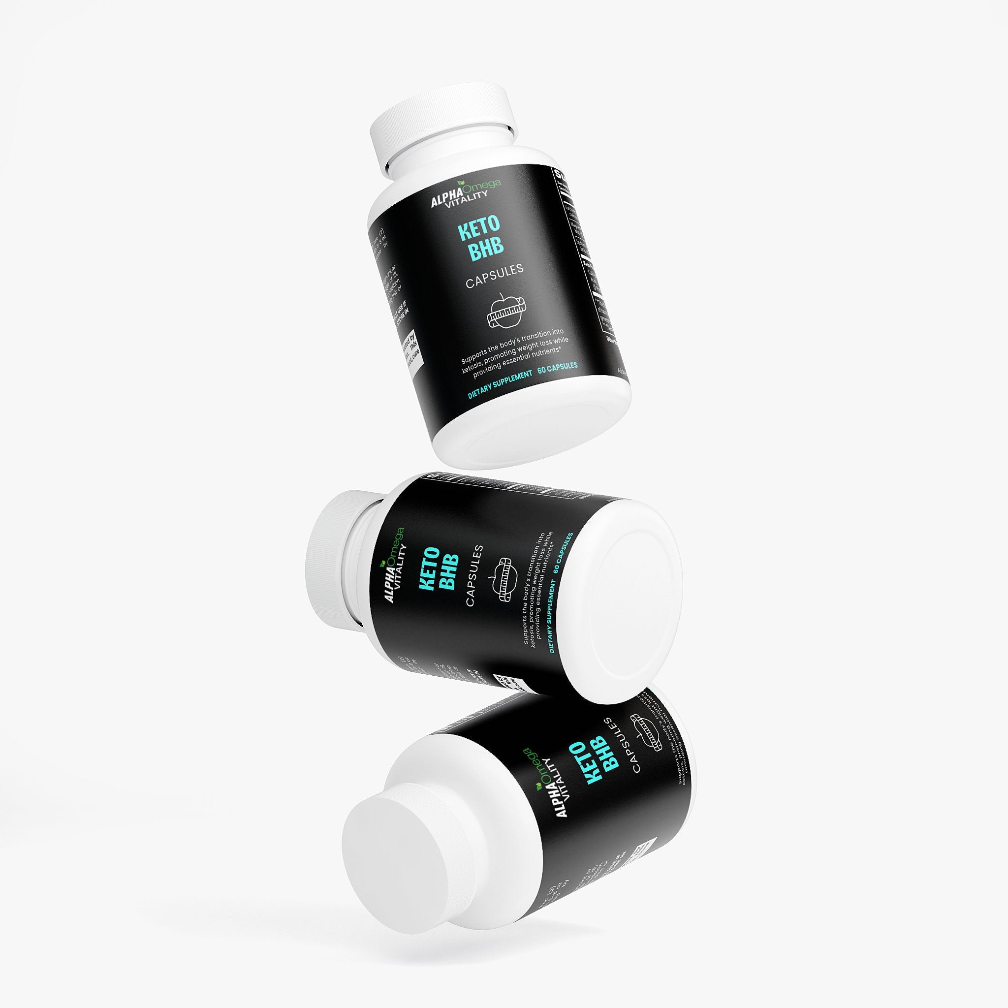 ALPHA OMEGA Keto BHB for Weight Loss - 60 Capsules