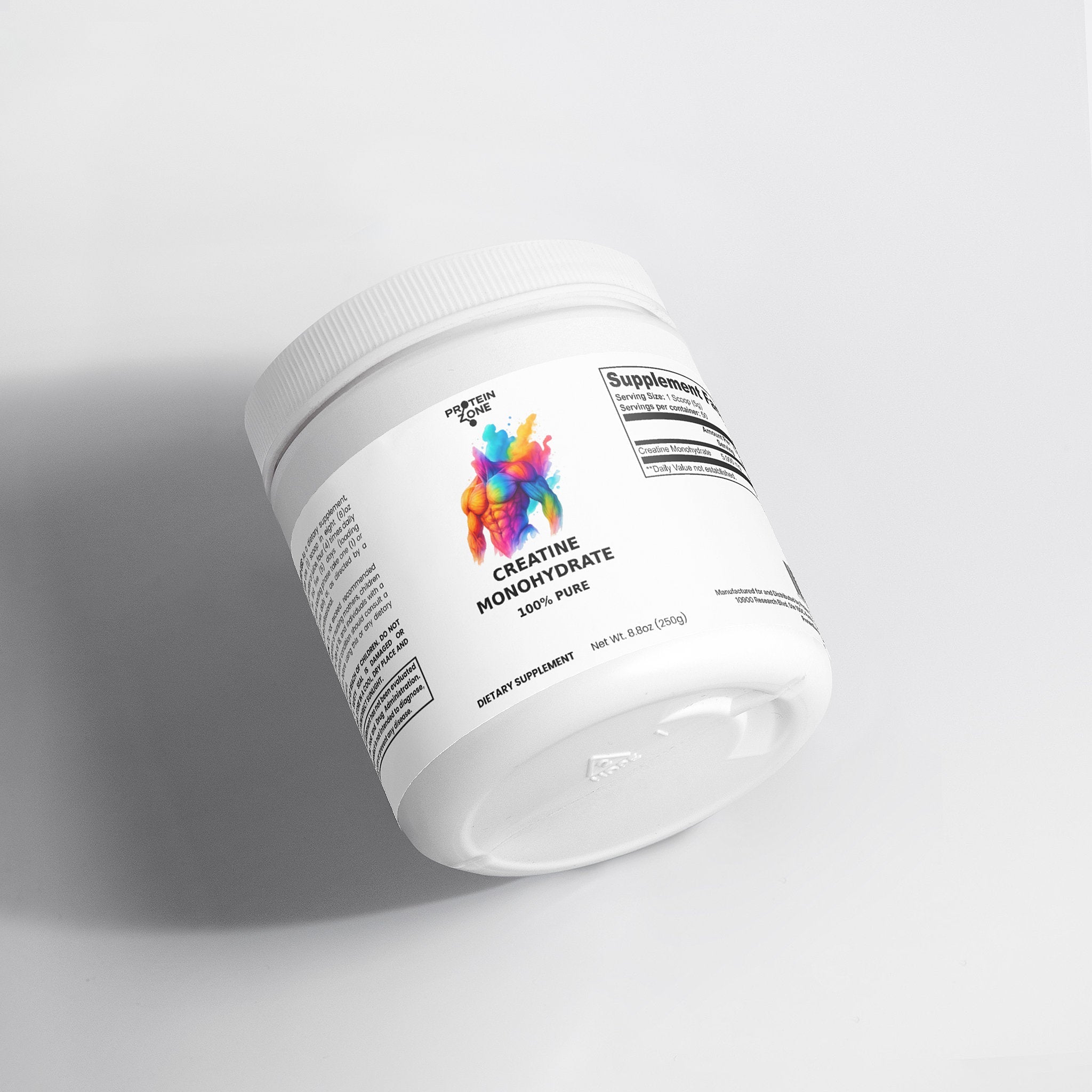 PROTEIN ZONE Pure Creatine Monohydrate Powder - Unflavored