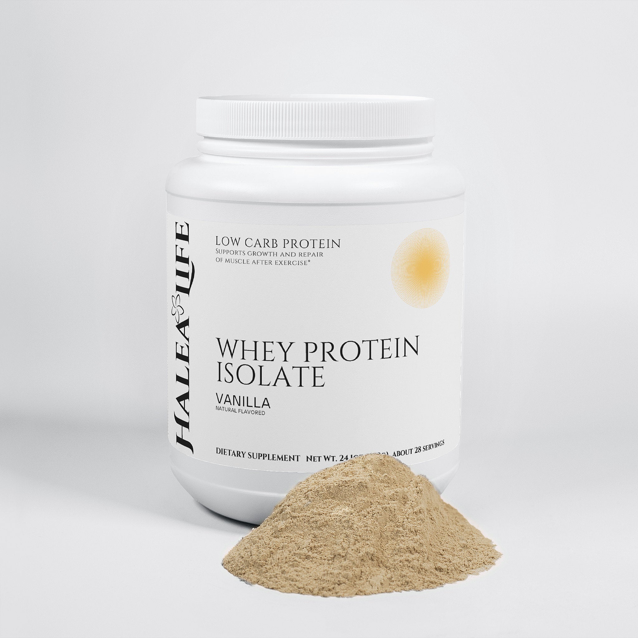 HALEA LIFE Pure Whey Protein Isolate Powder - Vanilla
