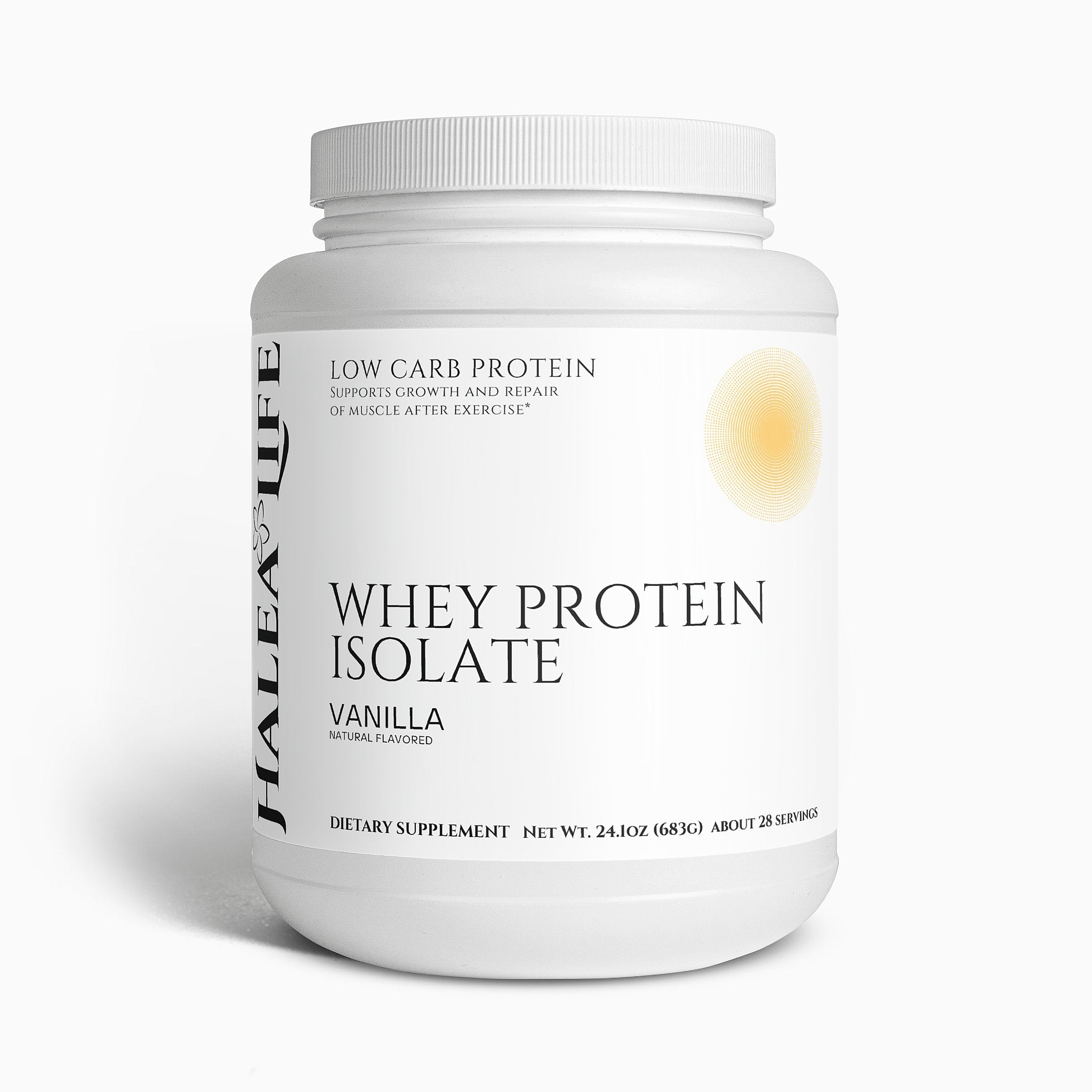 HALEA LIFE Pure Whey Protein Isolate Powder - Vanilla