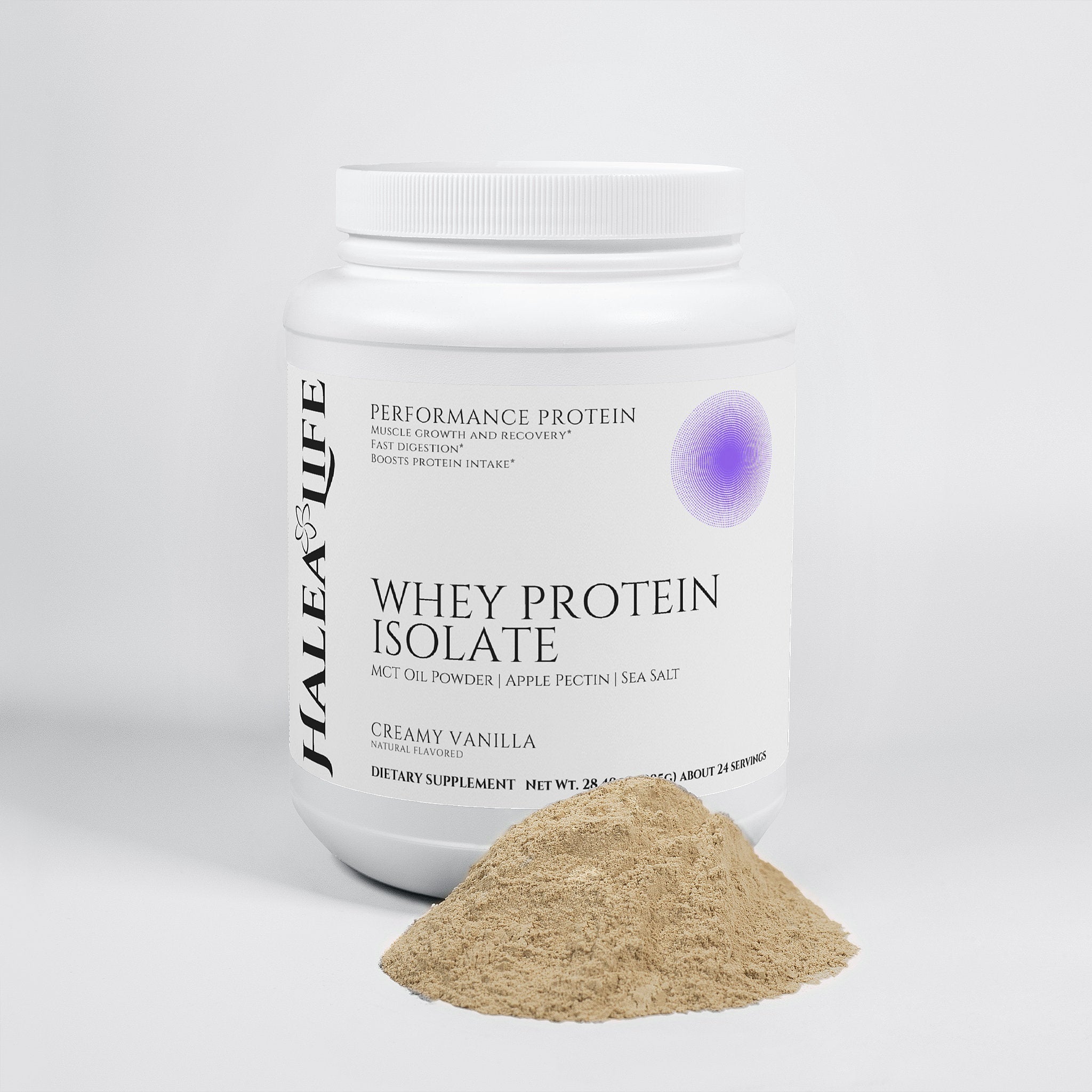 HALEA LIFE Performance Whey Protein Isolate Powder - Vanilla