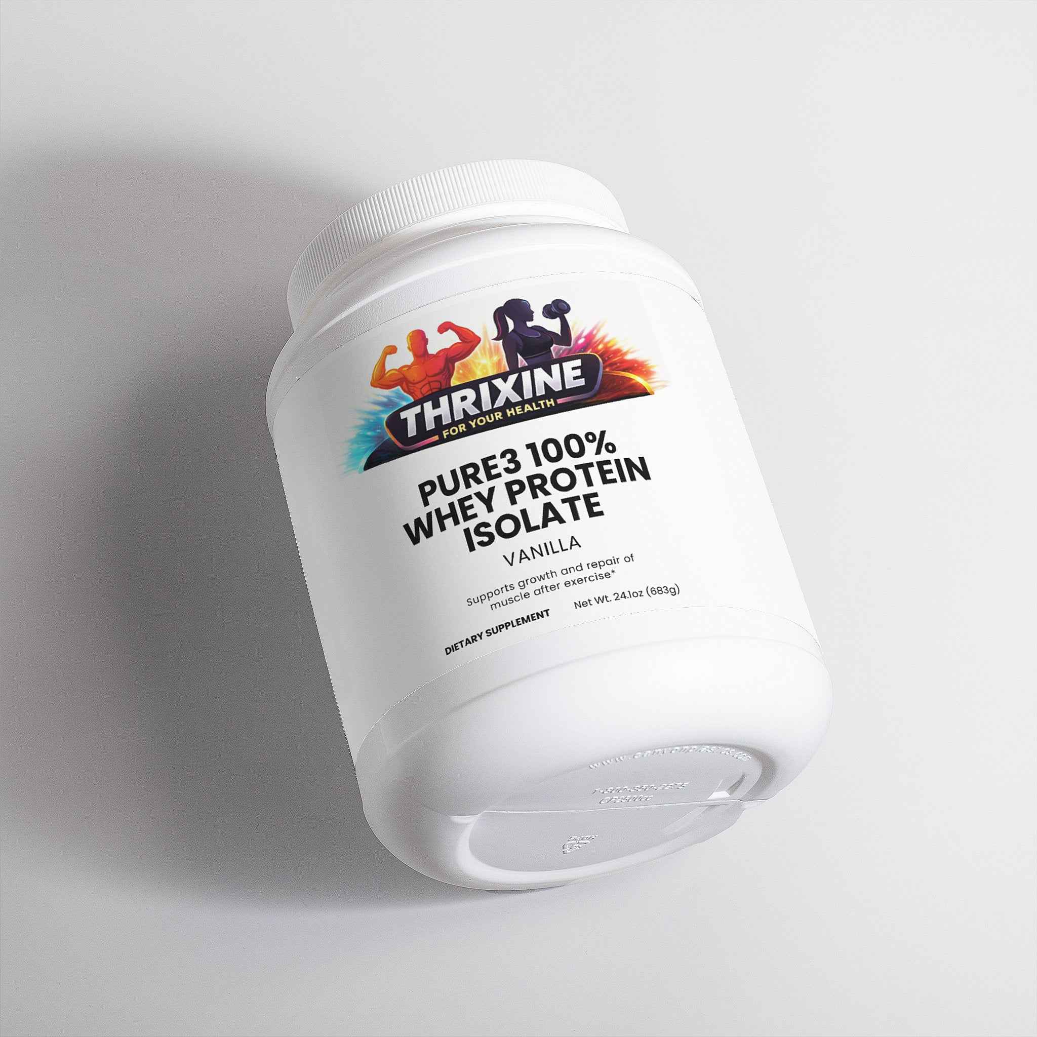 THRIXINE Pure3 Whey Protein Isolate Powder - Vanilla