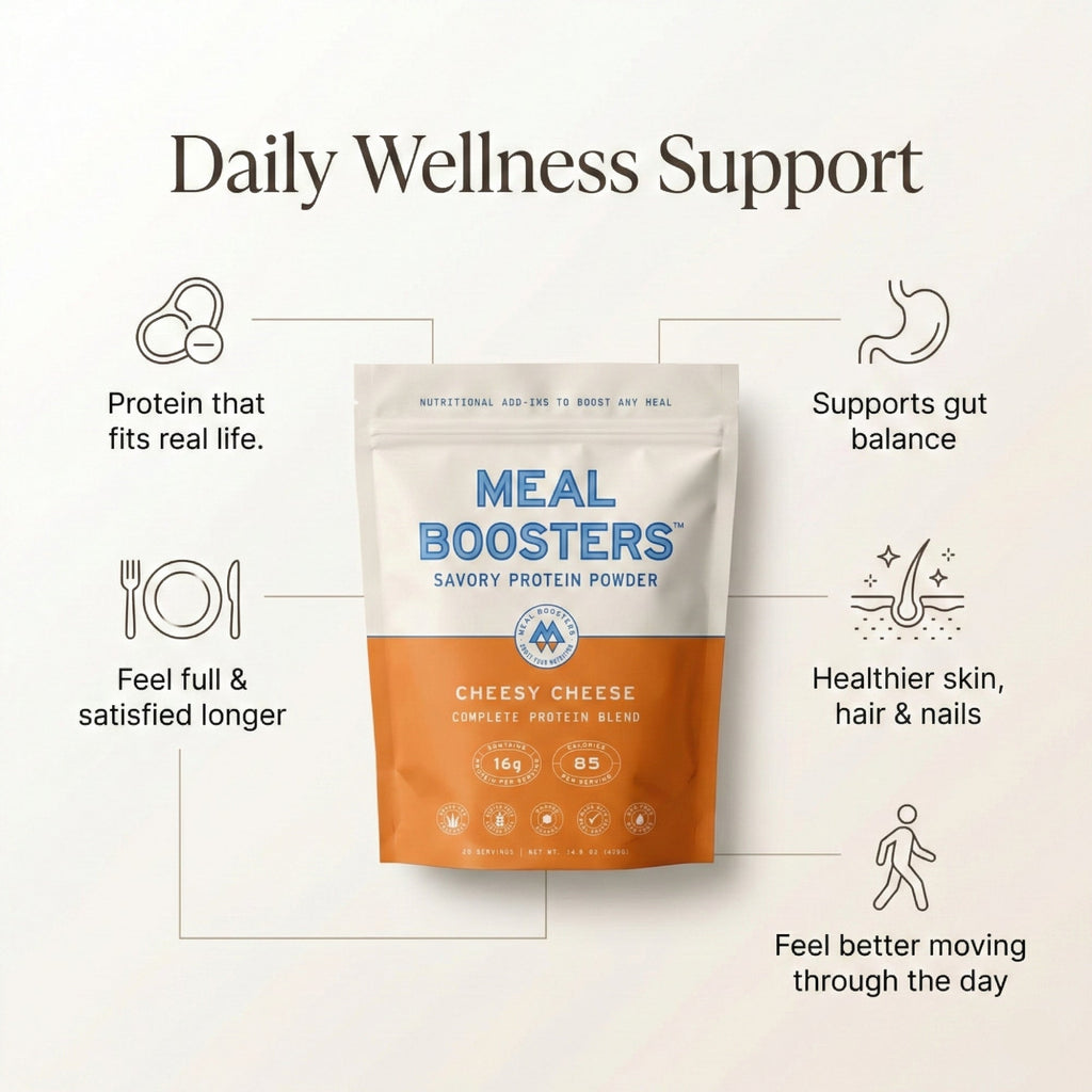MEAL BOOSTERS Collagen + Protein Powder - Cheesy Cheese