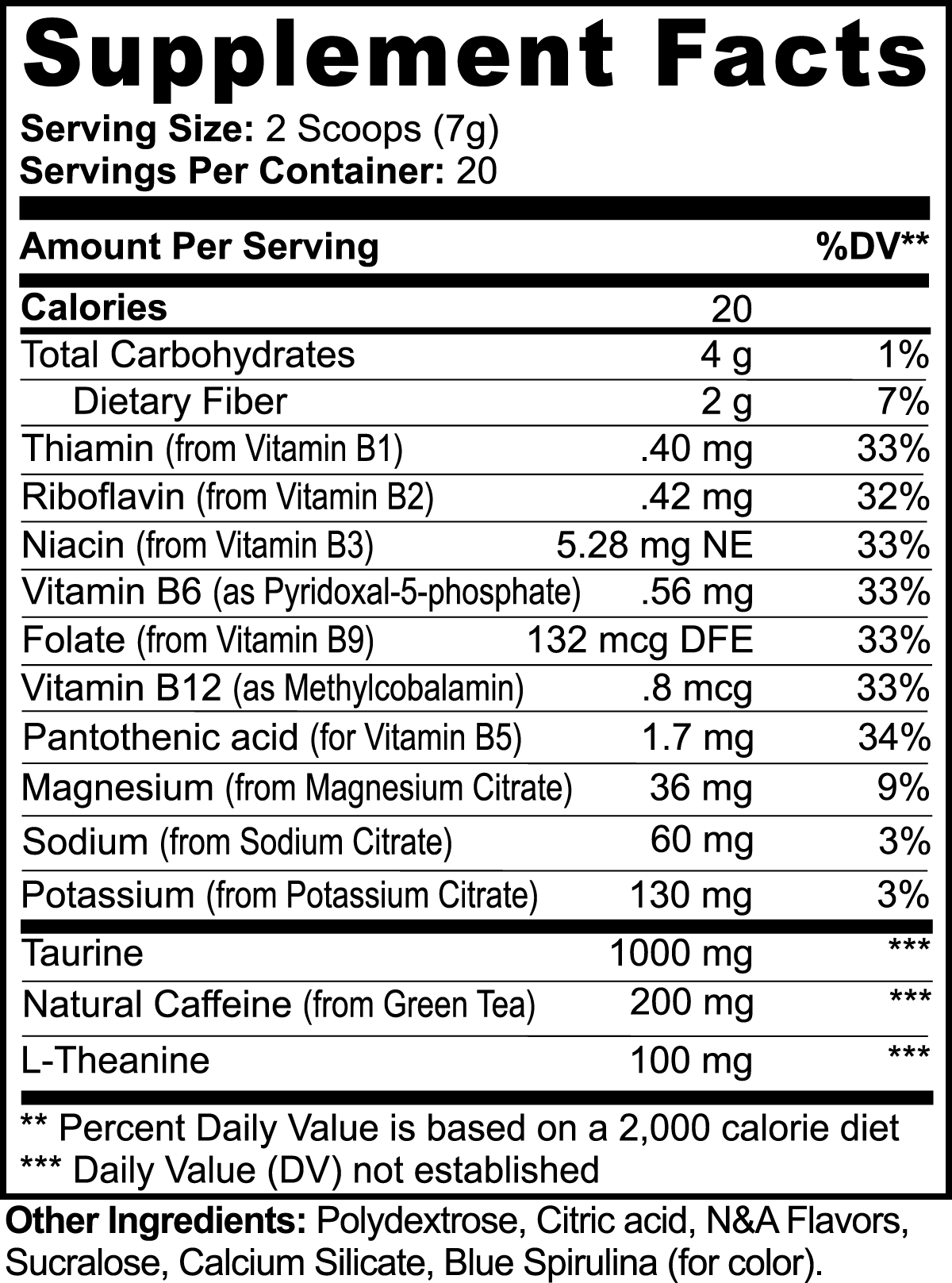 VIRTRUE Sugar-Free Pre-Workout - Cotton Candy