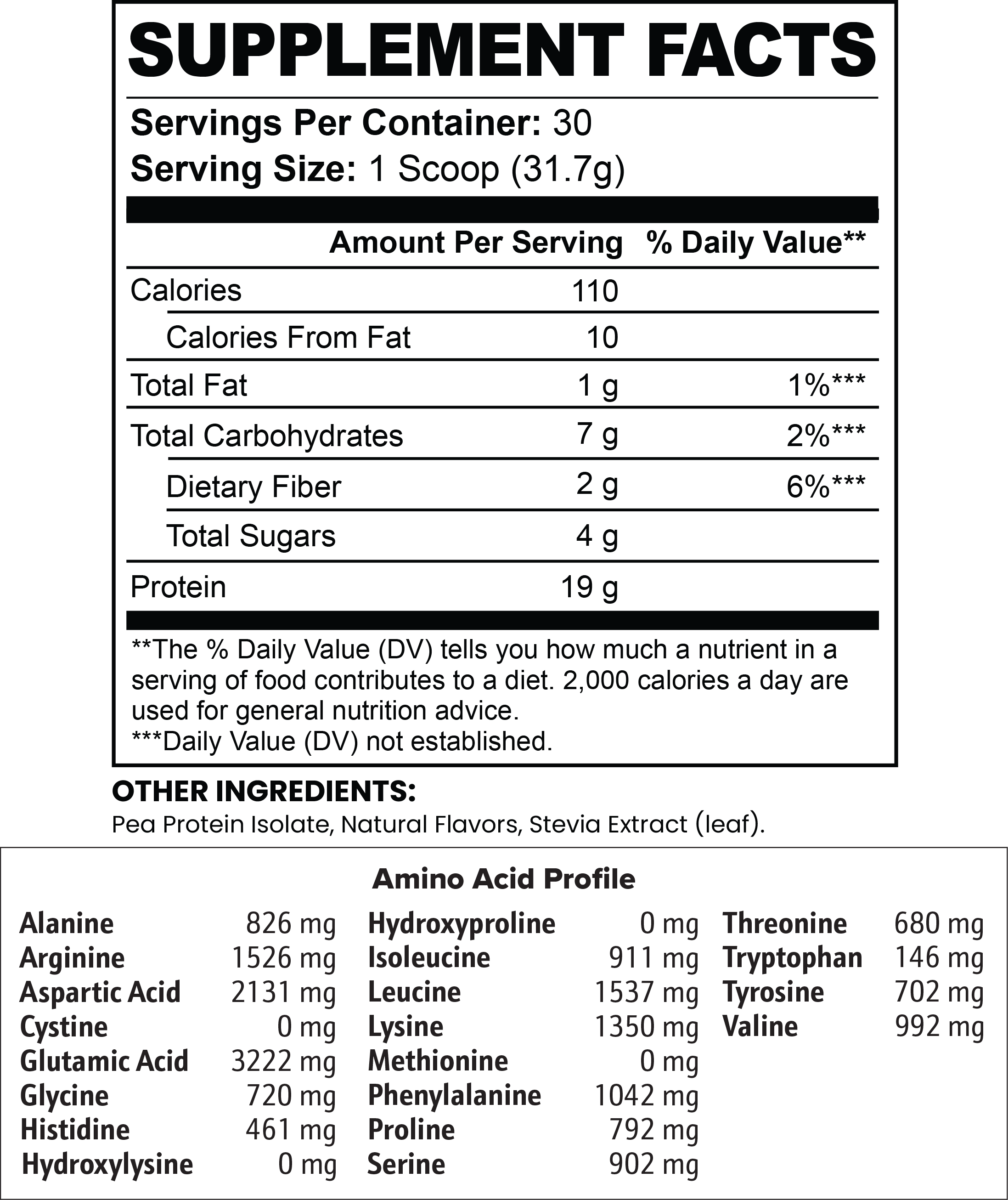 MINIMO Vegan Pea Protein Isolate Powder - Chocolate
