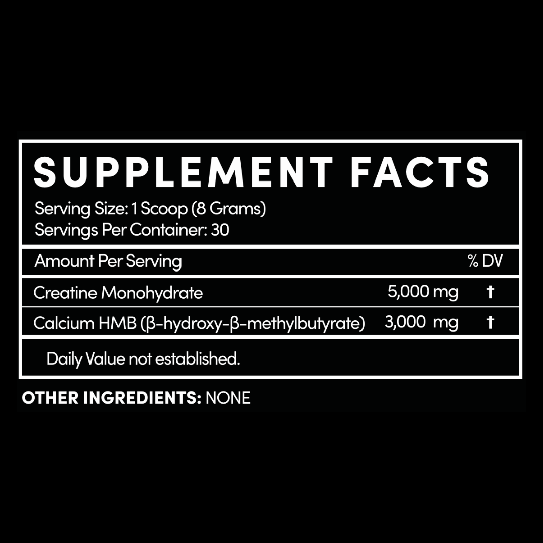 THENTIC Creatine Monohydrate + HMB - Unflavored