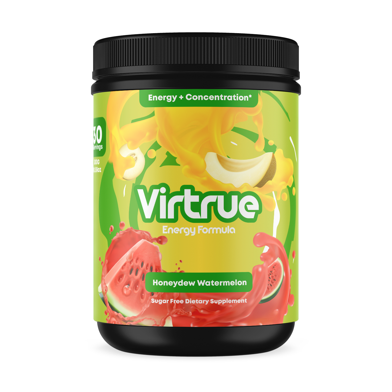 VIRTRUE Sugar-Free Pre-Workout - Watermelon