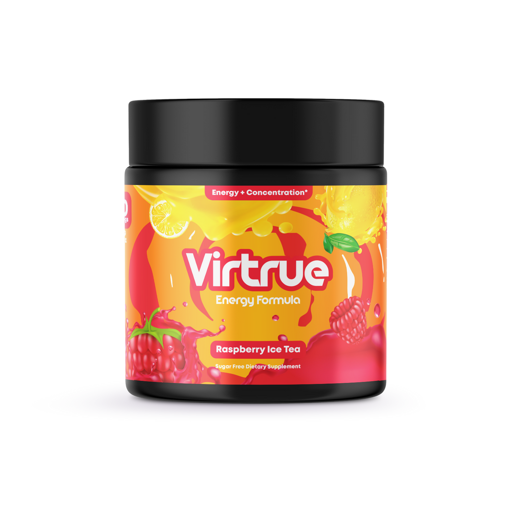 VIRTRUE Sugar-Free Pre-Workout - Raspberry Iced Tea