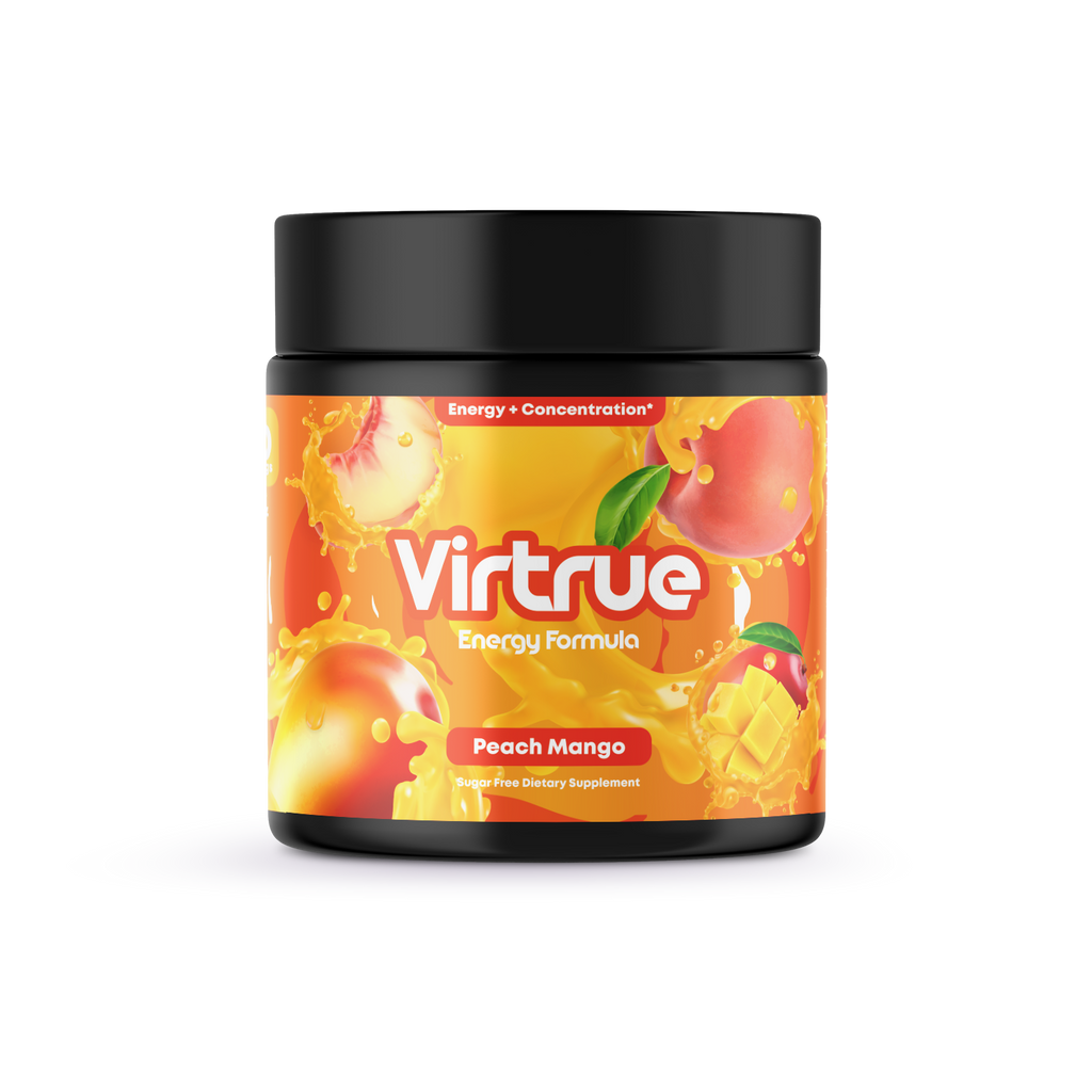 VIRTRUE Sugar-Free Pre-Workout - Peach Mango