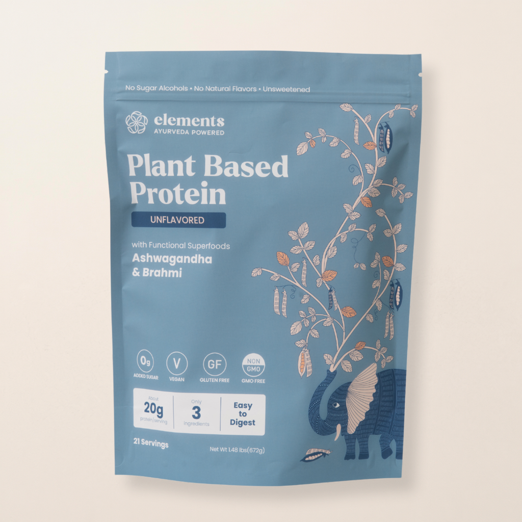 ELEMENTS Plant Based Protein Powder w/ Ashwagandha - Unflavored