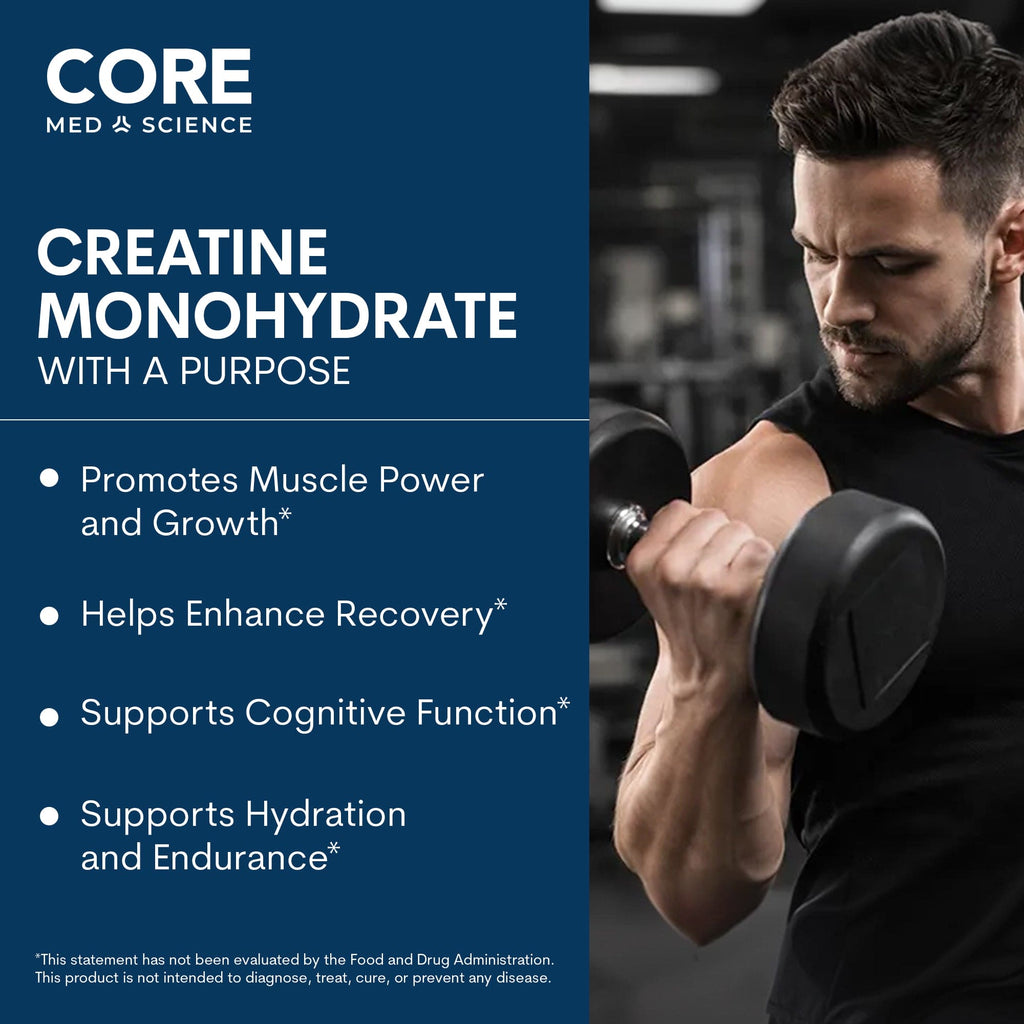 OIAM Core Creatine Monohydrate Powder - Unflavored