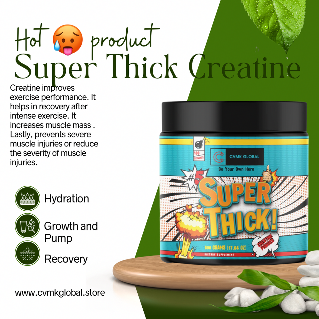 CVMK SUPER THICK Creatine Powder - Unflavored