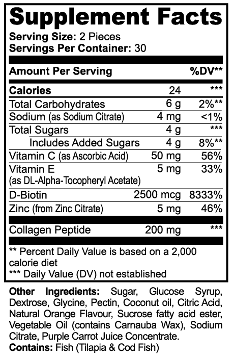 APACHE STAR Collagen Gummies - Orange