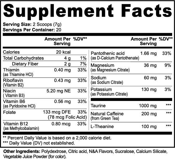 APACHE STAR Energy Powder - Fruit Punch