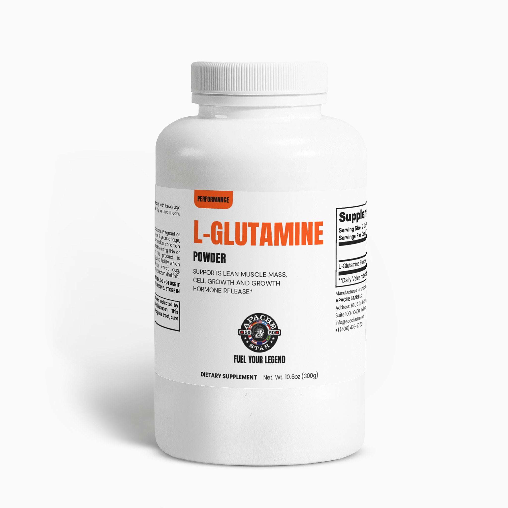 APACHE STAR L-Glutamine Powder - Unflavored