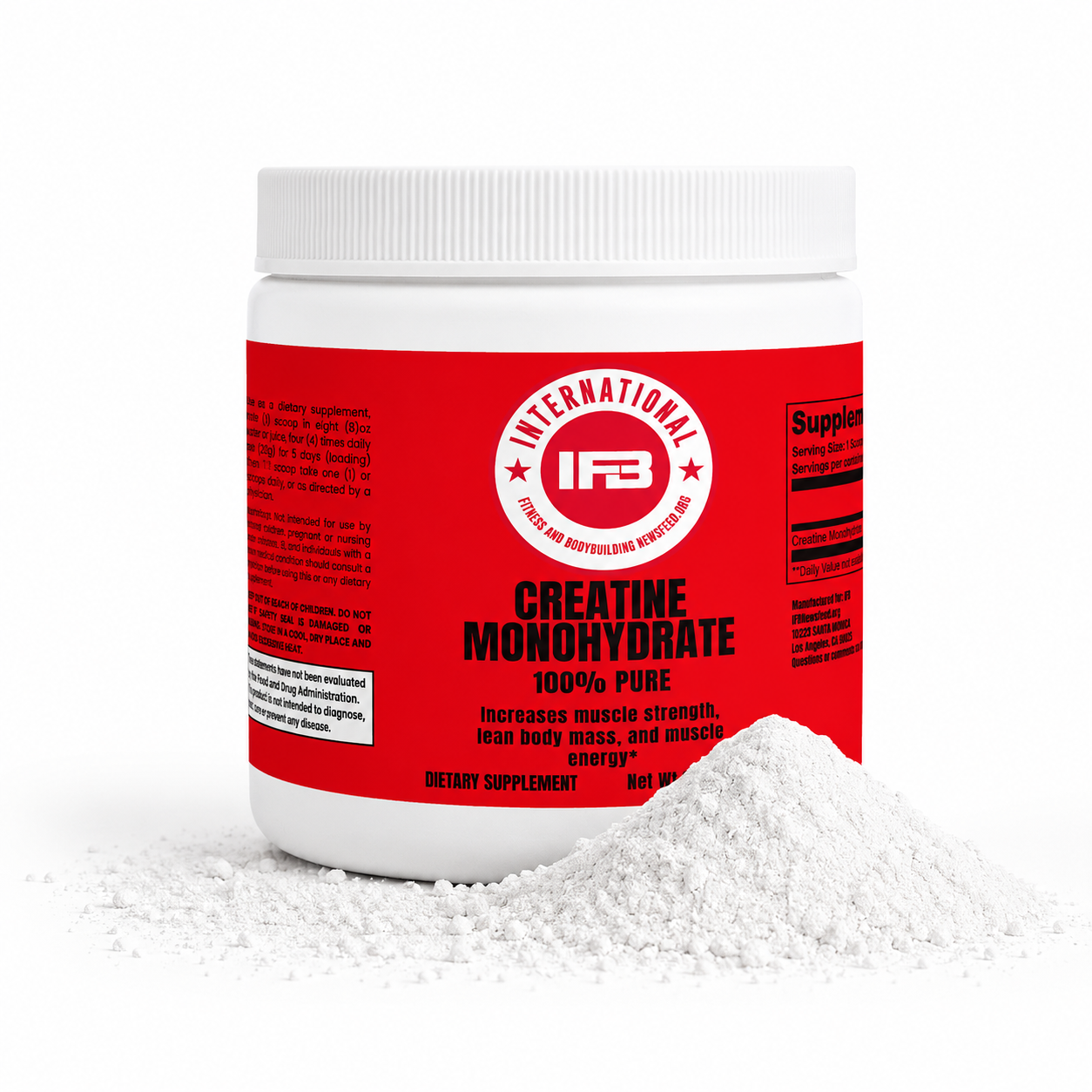 IFB Creatine Monohydrate Powder - Unflavored