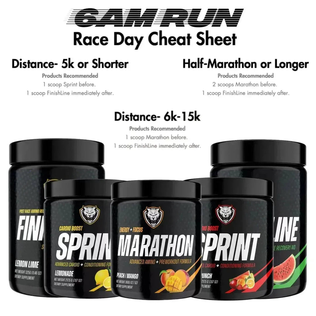 6AMRUN Training Trio Pre-Workout, Hydration, and Recovery - 10 Flavors