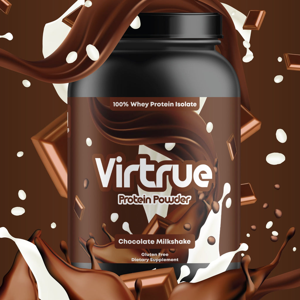 VIRTRUE Whey Protein Isolate Powder - Chocolate Milkshake