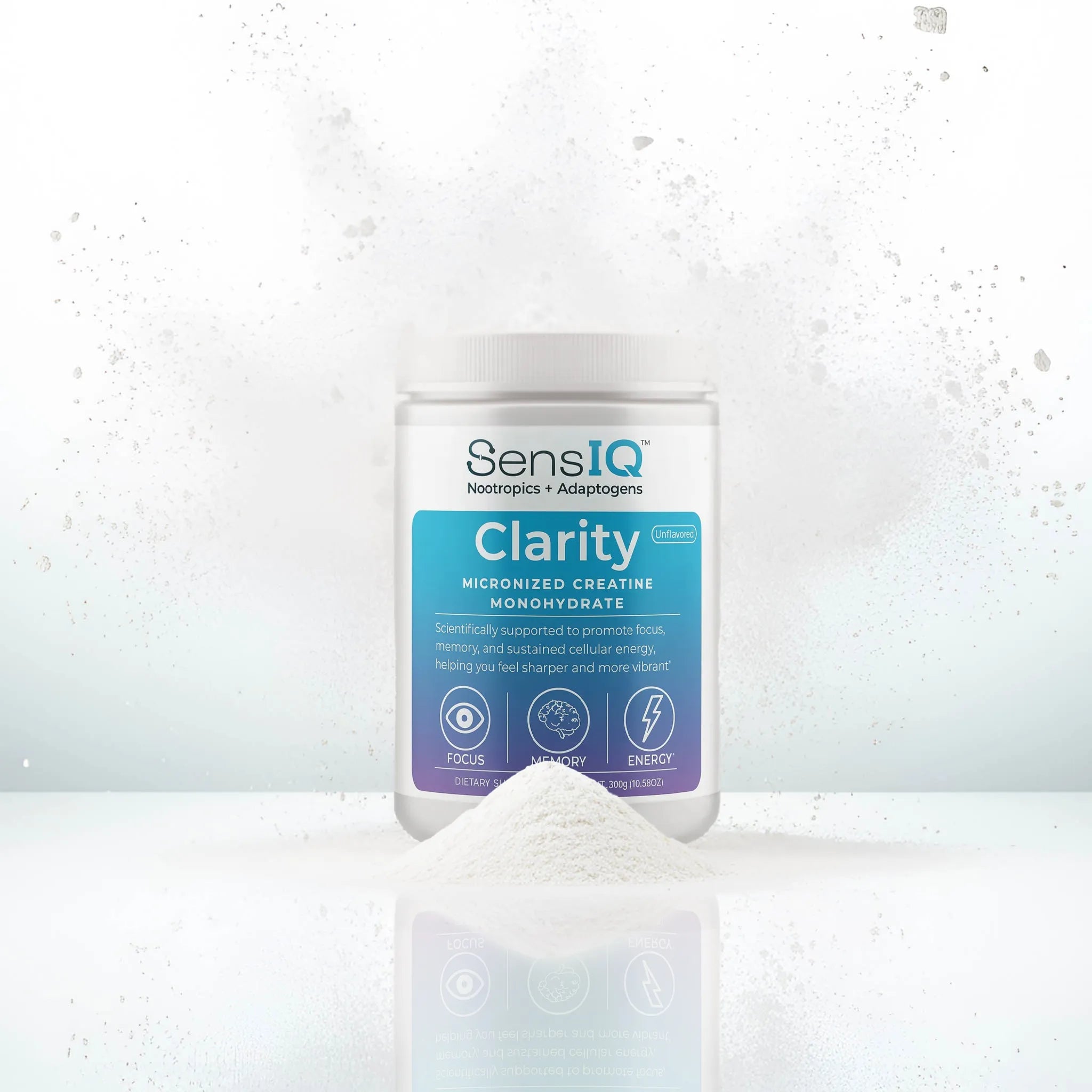 SENSIQ Clarity Micronized Creatine Monohydrate Powder - Unflavored