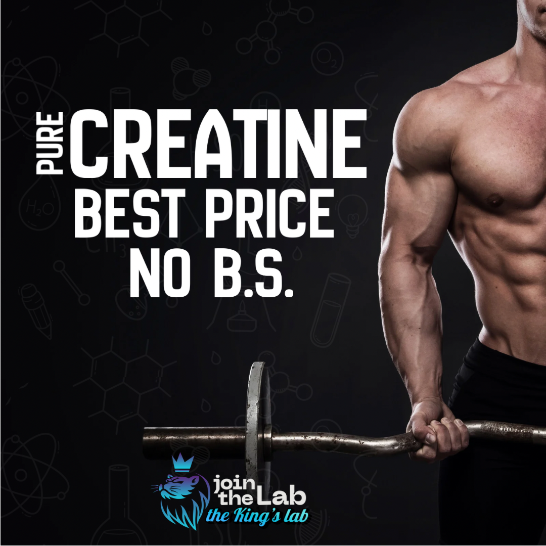 THE KING'S LAB Micronized Creatine Monohydrate Powder – Unflavored