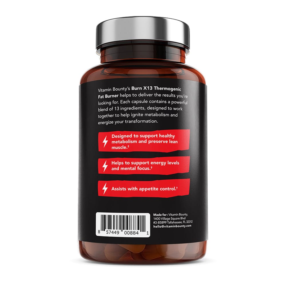VITAMIN BOUNTY Burn X13 Thermogenic Fat Burner - 60 Capsules