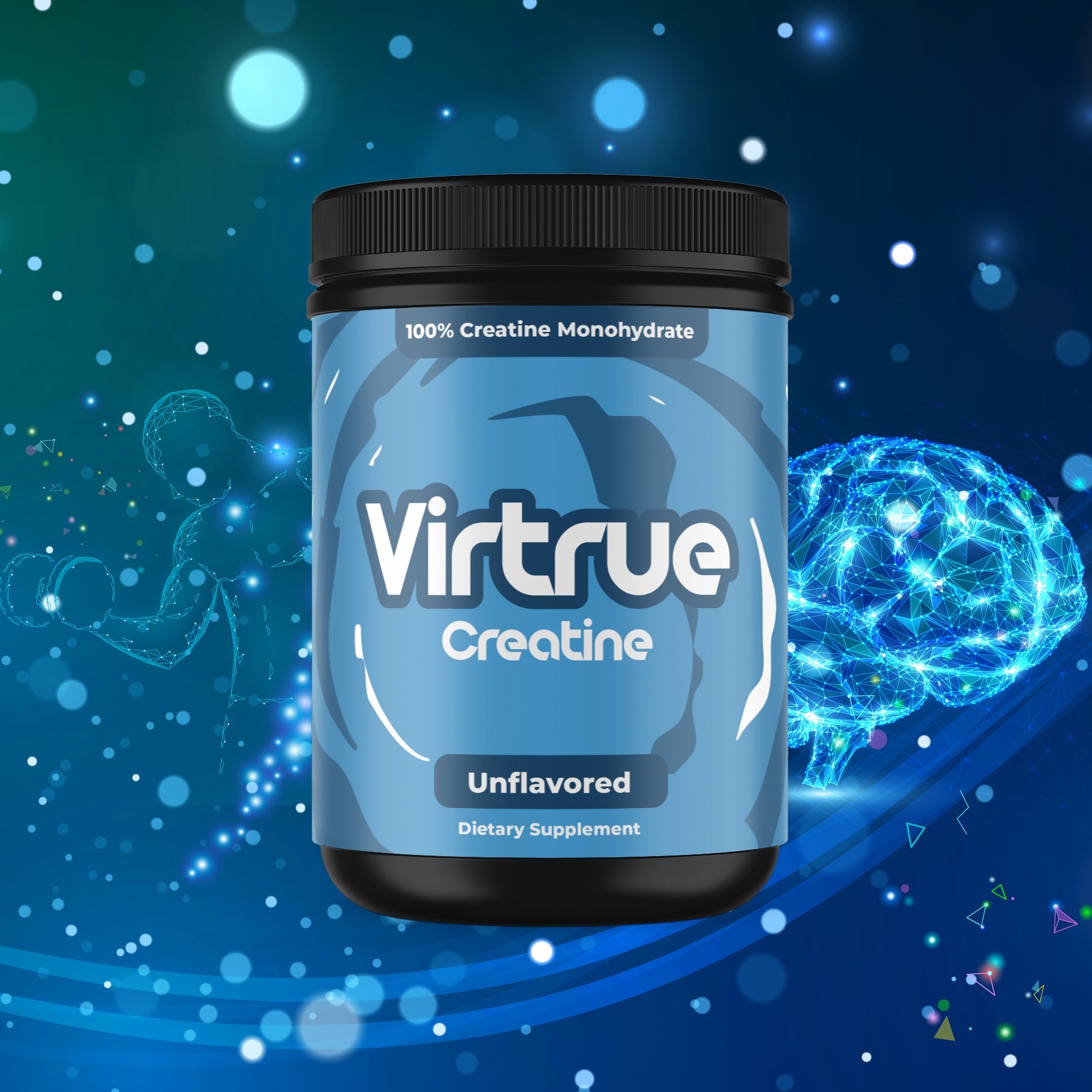 VIRTRUE Creatine Monohydrate Powder - Unflavored