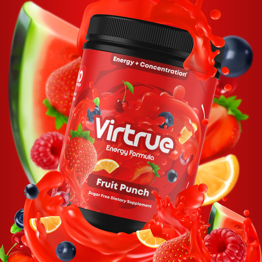 VIRTRUE Sugar-Free Pre-Workout - Fruit Punch