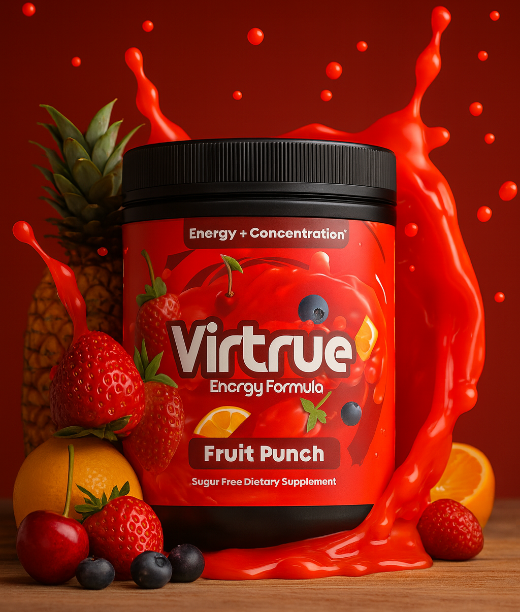 VIRTRUE Sugar-Free Pre-Workout - Fruit Punch