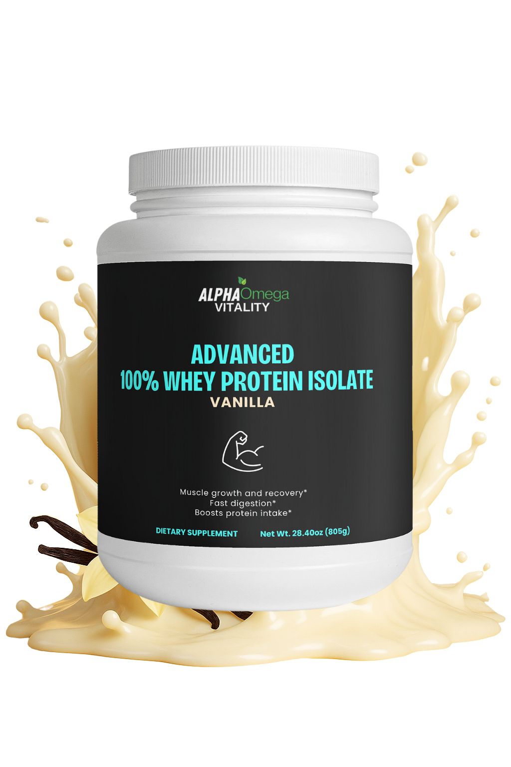 ALPHA OMEGA Whey Protein Isolate Powder - Vanilla