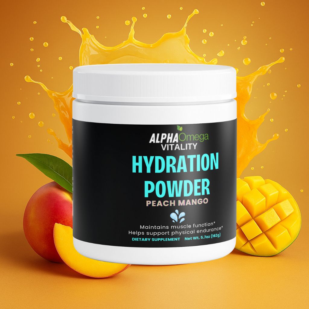 ALPHA OMEGA Hydration Drink Powder - Peach Mango