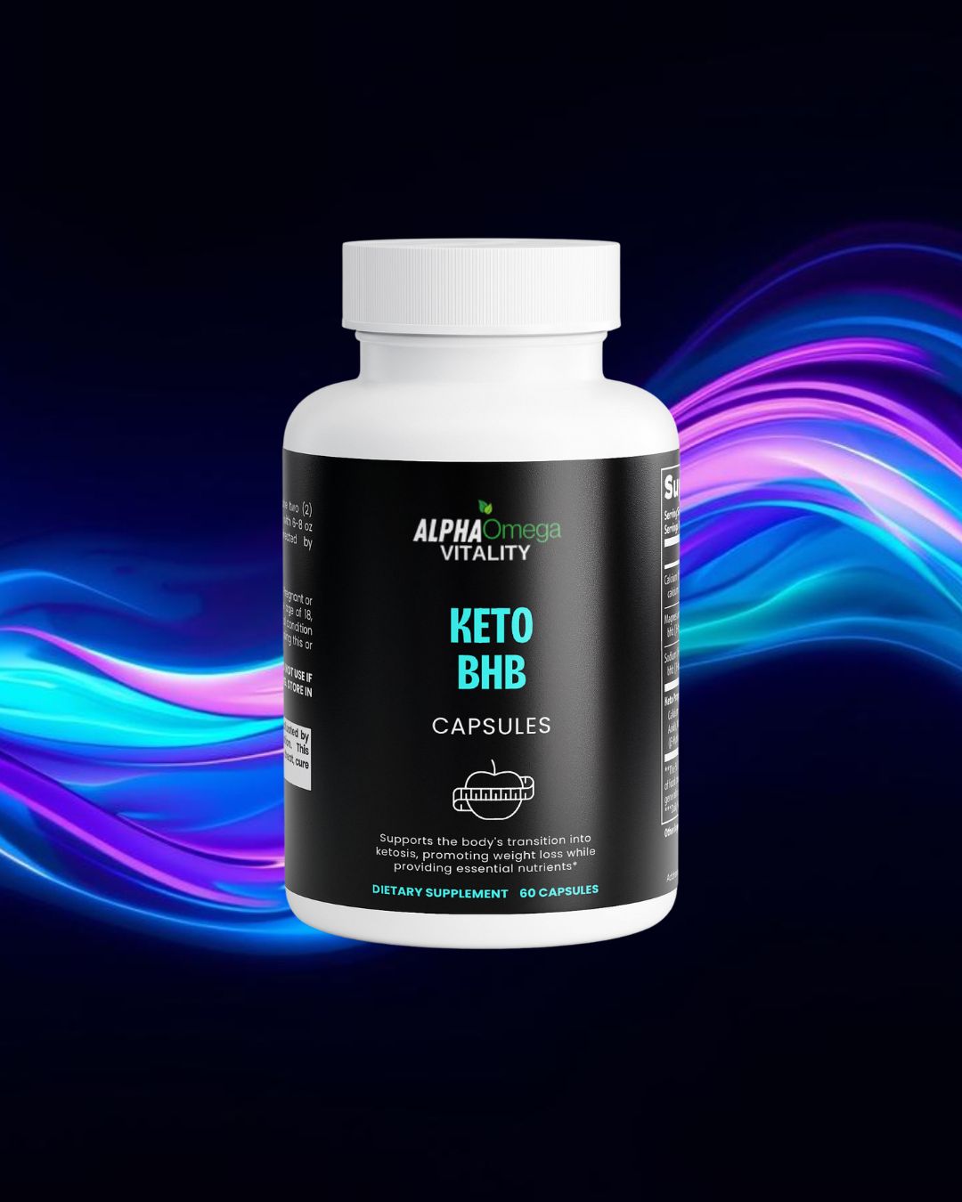 ALPHA OMEGA Keto BHB for Weight Loss - 60 Capsules