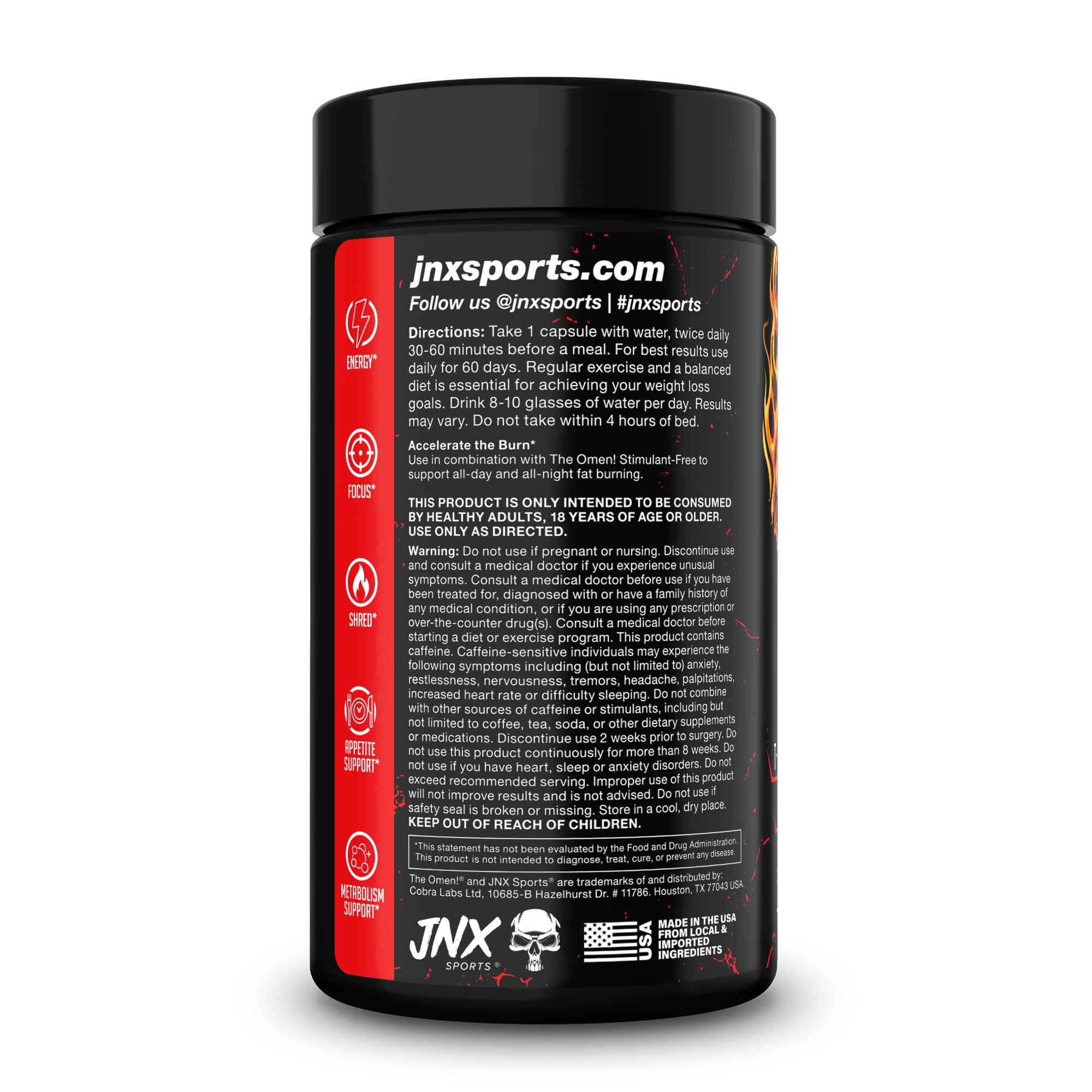 THE OMEN! Fat Burner - 60 Capsules