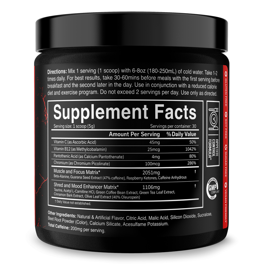 THE RIPPER! Fat Burner Powder - 11 Flavors