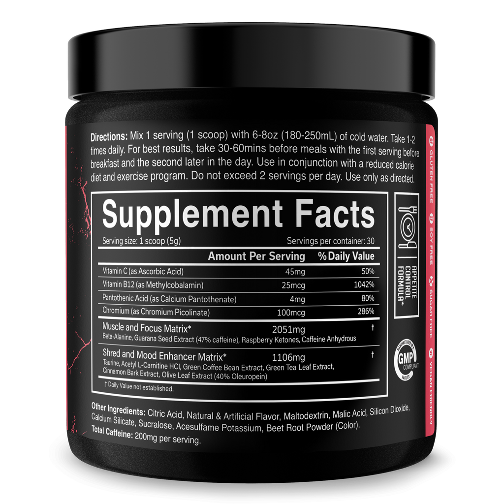 THE RIPPER! Fat Burner Powder - 11 Flavors