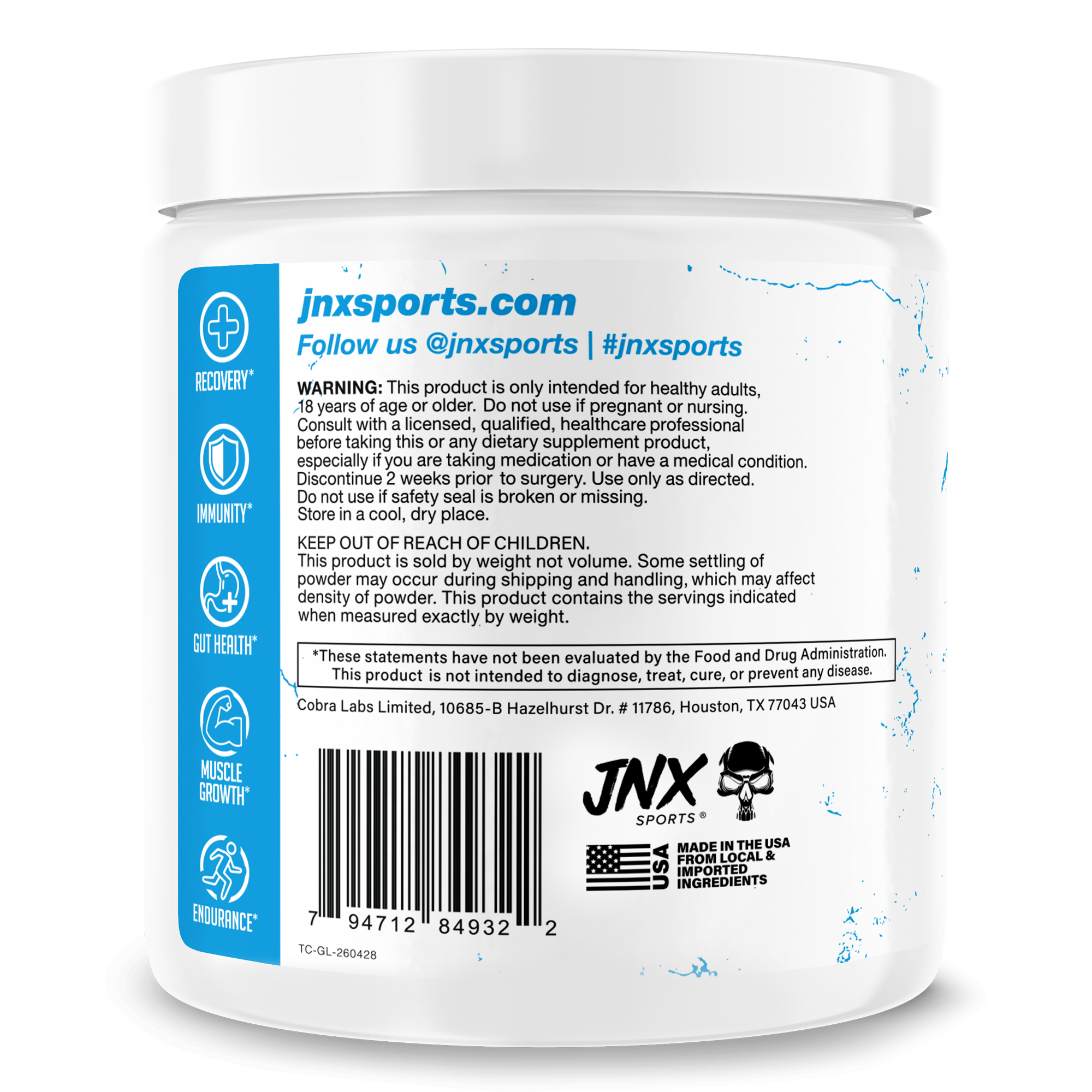 THE CURSE! Micronized Glutamine Powder - Unflavored